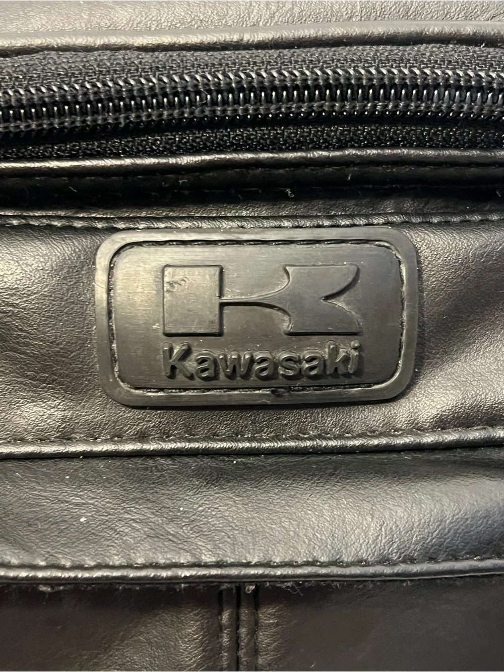 Genuine Kawasaki Motorcycle Travel Bag Black Shoulder Bag